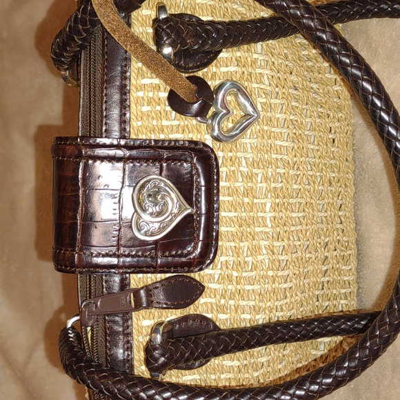 💜VINTAGE💜 BRIGHTON Woven Jute Handbag - Picture 5 of 15